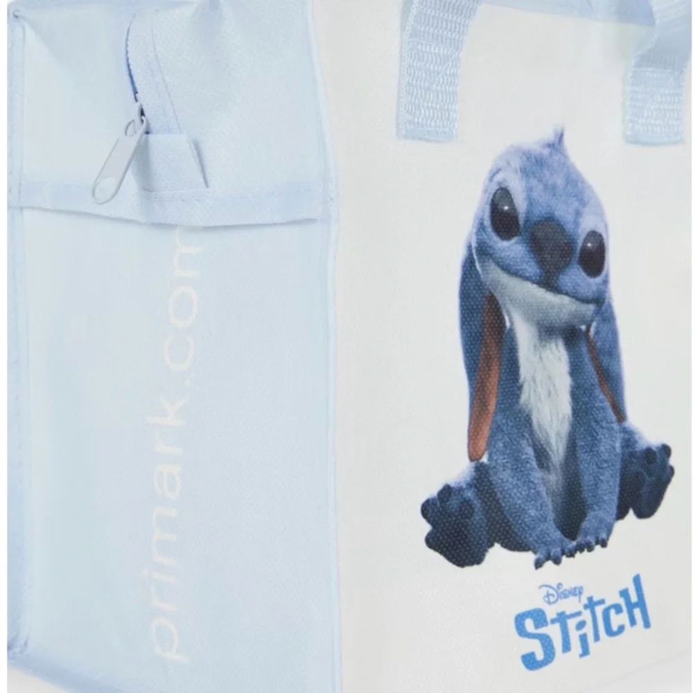 Disney x Primark Lilo & Stitch Small Tote Lunch Bag Set of 2 zip closure